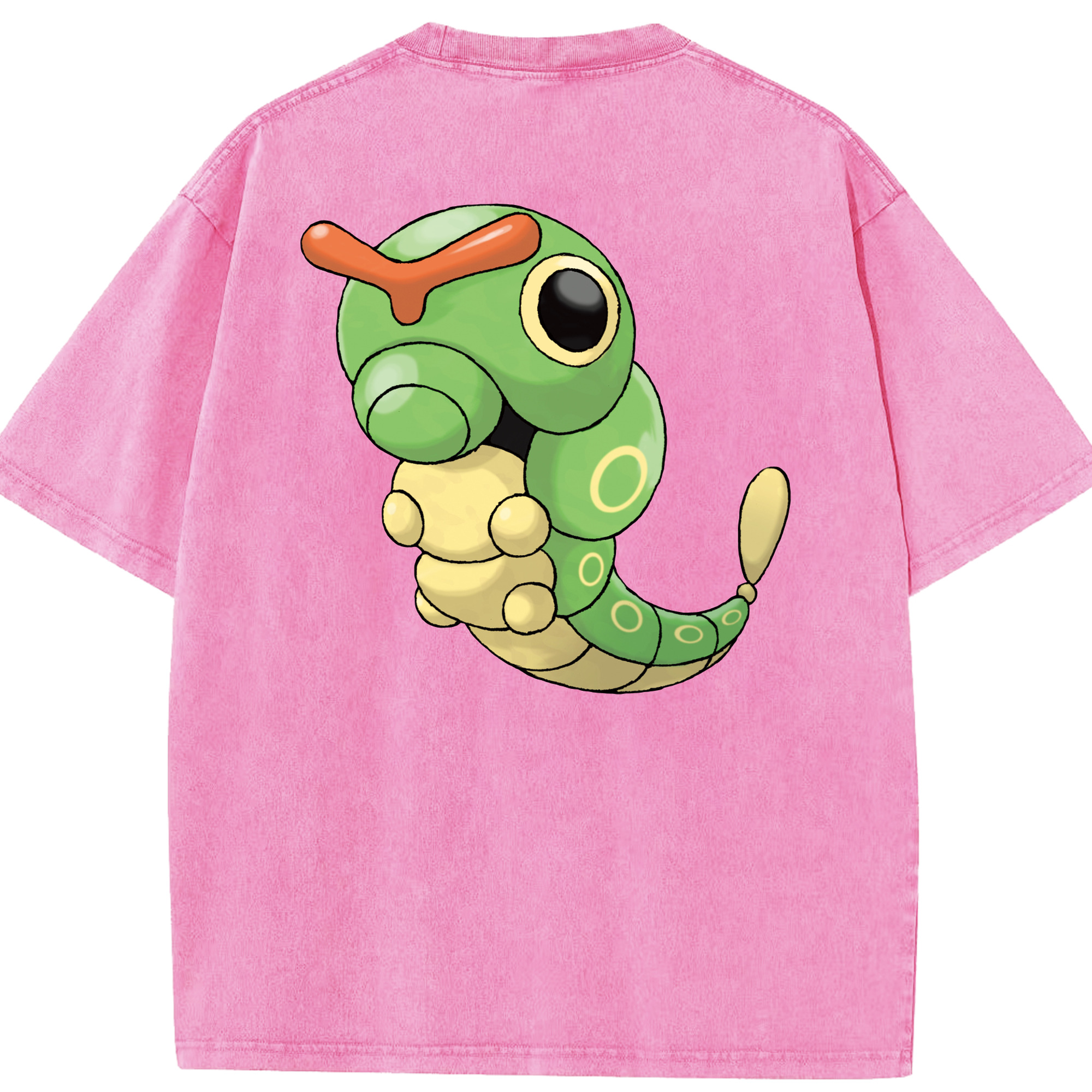 （画像用） ポケットモンスター Pokémon 綿100% ヴィンテージ風 半袖Tシャツ（背面プリント）